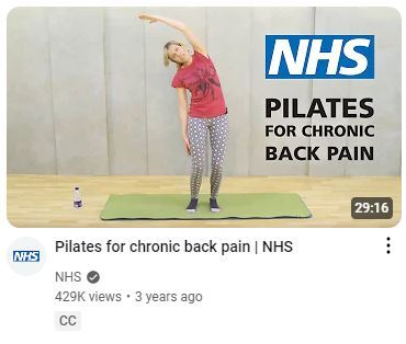 Pilates for chronic back pain